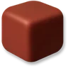 Building Block - Dark Reddish Brown