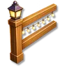 Lantern-Topped Fence